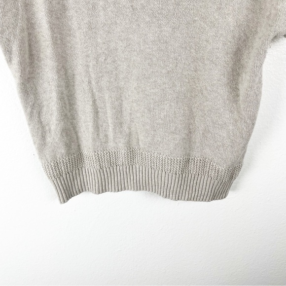 JOIE 100% Cotton V-Neck Short Sleeves Knit Sweater Size Large - Picture 8 of 8